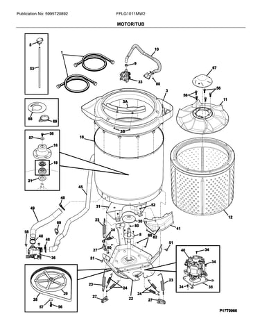 Motor/tub