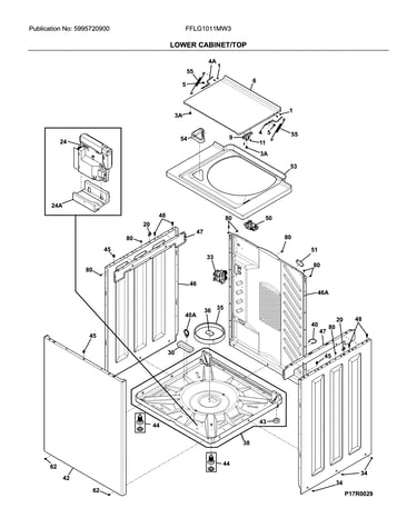 Lower cabinet/top