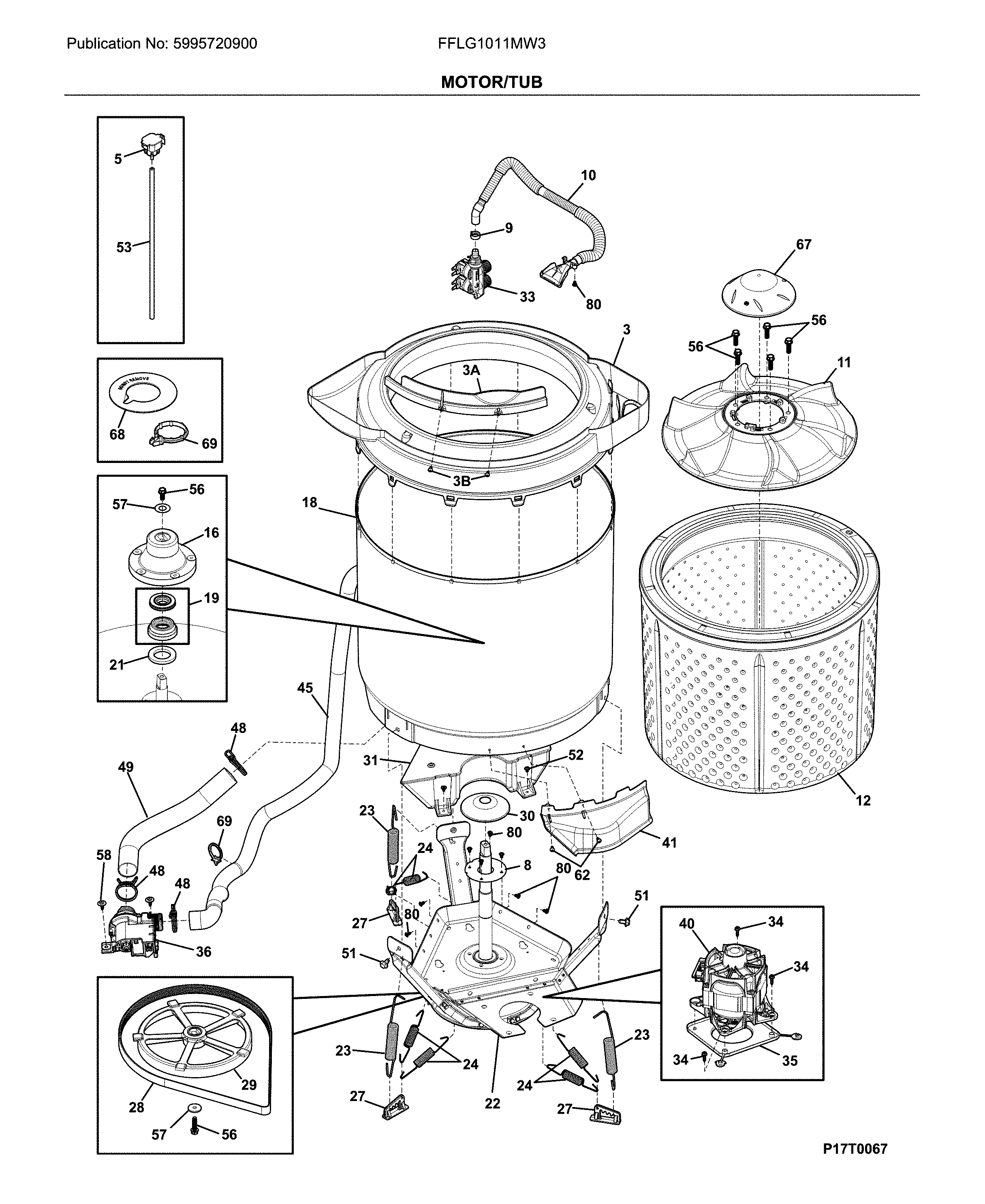 Motor/tub
