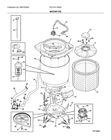 Motor/tub