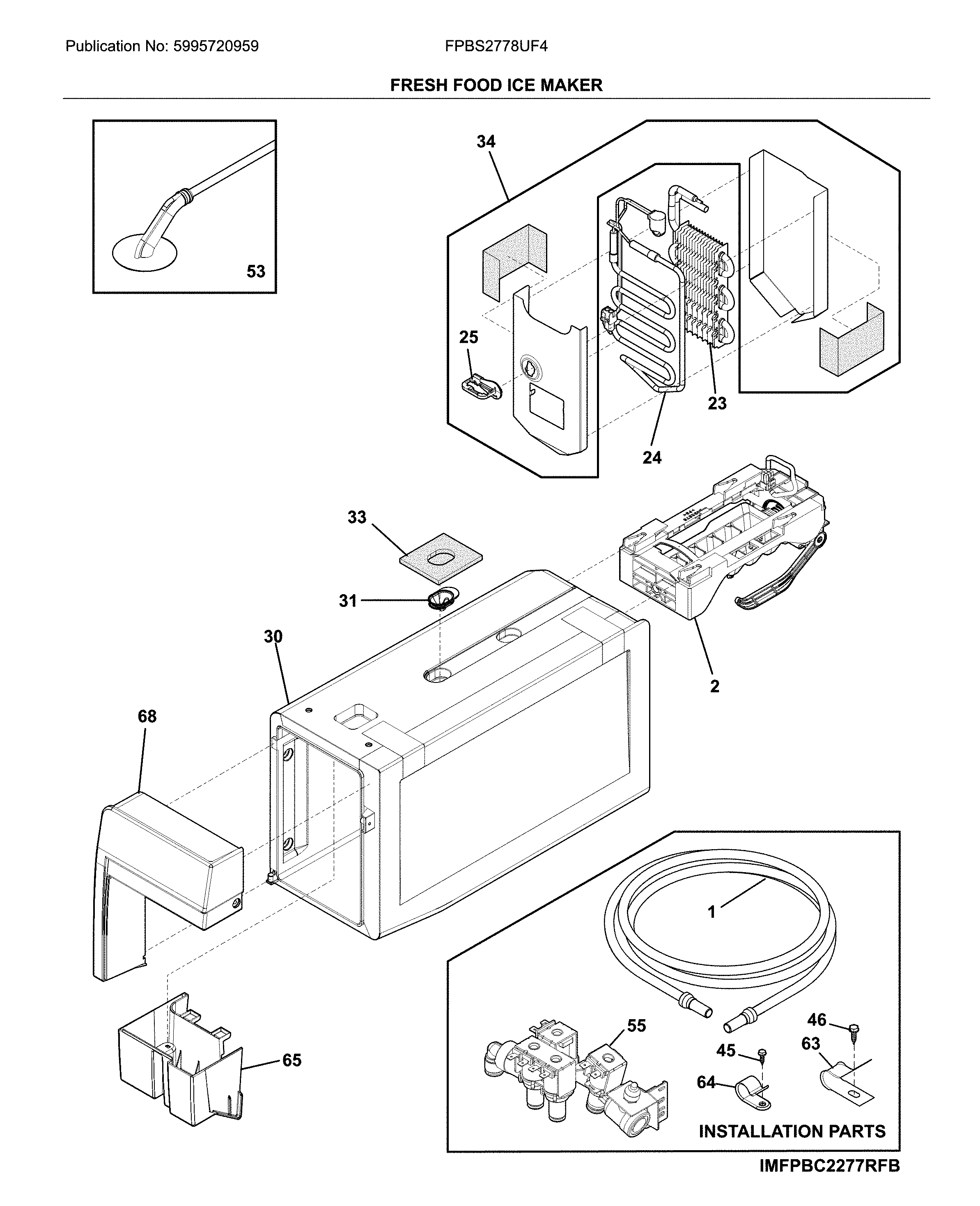 FRESH FOOD ICE MAKER