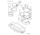 Frigidaire FFHD2250TS6 shelves diagram