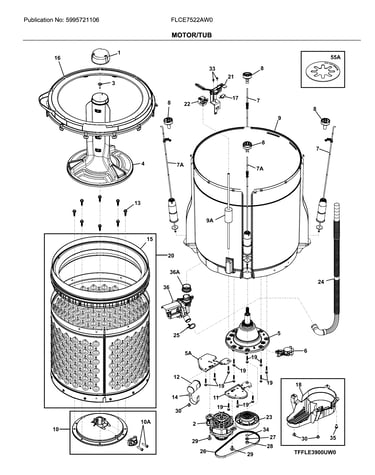 Motor/tub