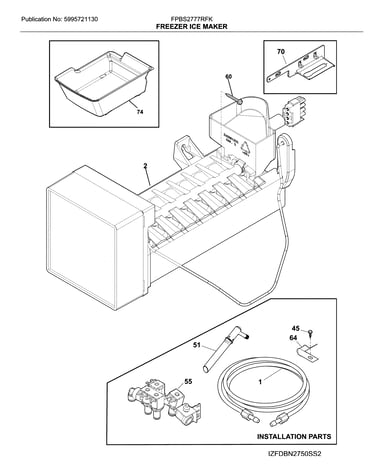 Freezer ice maker