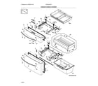 Frigidaire FG4H2272UF freezer & middle drawer diagram