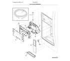 Frigidaire FG4H2272UF ice & water dispenser diagram