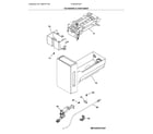 Frigidaire FG4H2272UF ice maker & container diagram