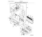 Frigidaire PRMC2285AF fresh food system/middle drawer air flow diagram
