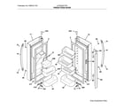 Frigidaire LFHD2251TF6 fresh food doors diagram