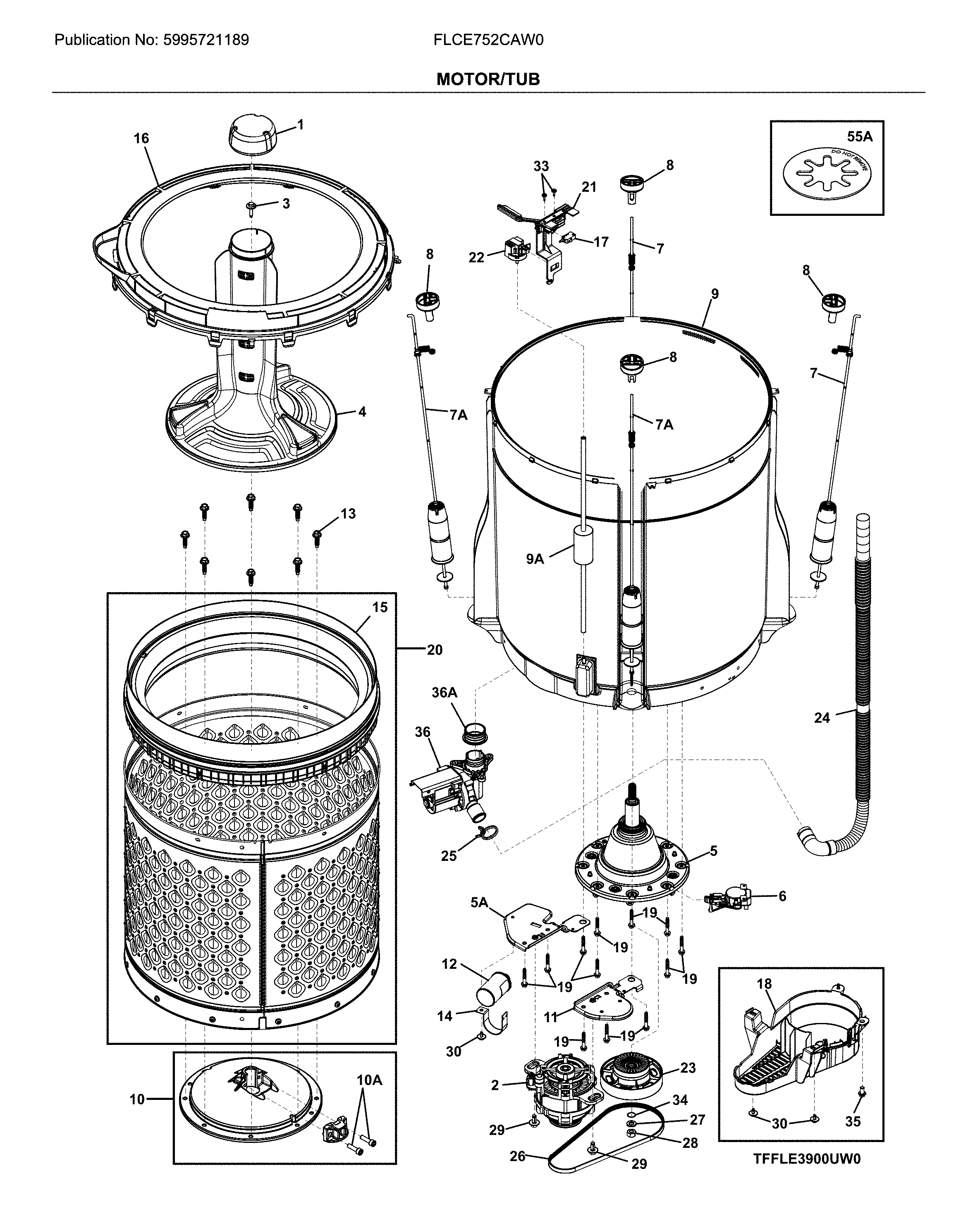 Motor/tub