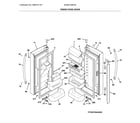 Electrolux E23BC79SPS4 fresh food doors diagram