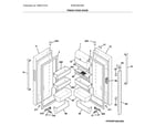 Crosley RVRF3361SS5 fresh food doors diagram