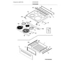 Frigidaire CFEH3054UWB top/drawer diagram