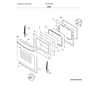 Frigidaire CFEH3054UWB door diagram