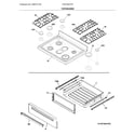 Frigidaire LFGF3054TFF top/drawer diagram