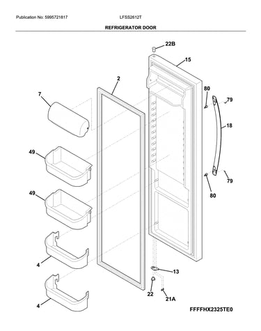 Refrigerator door