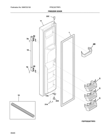 Freezer door