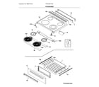 Frigidaire FFEH3051VSC top/drawer diagram