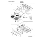 Frigidaire LFEH3054UFD top/drawer diagram