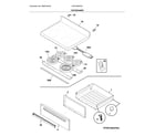 Frigidaire LFEF3054TDJ top/drawer diagram