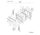 Frigidaire LFEF3054TDJ door diagram