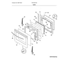 Frigidaire CFEF3054TDE door diagram