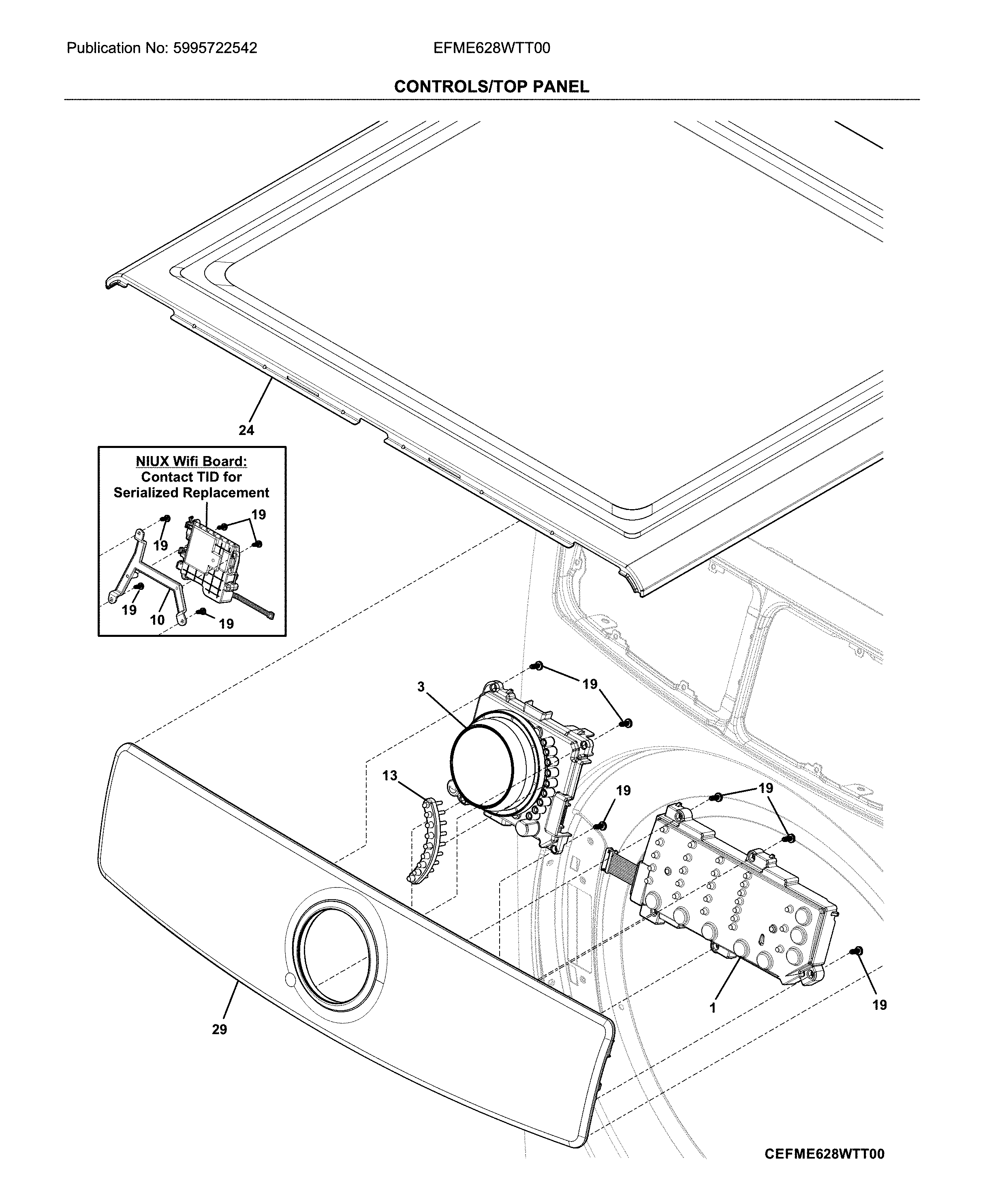 Controls/top panel
