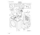 Electrolux EFMG628WTT00 cabinet/drum diagram