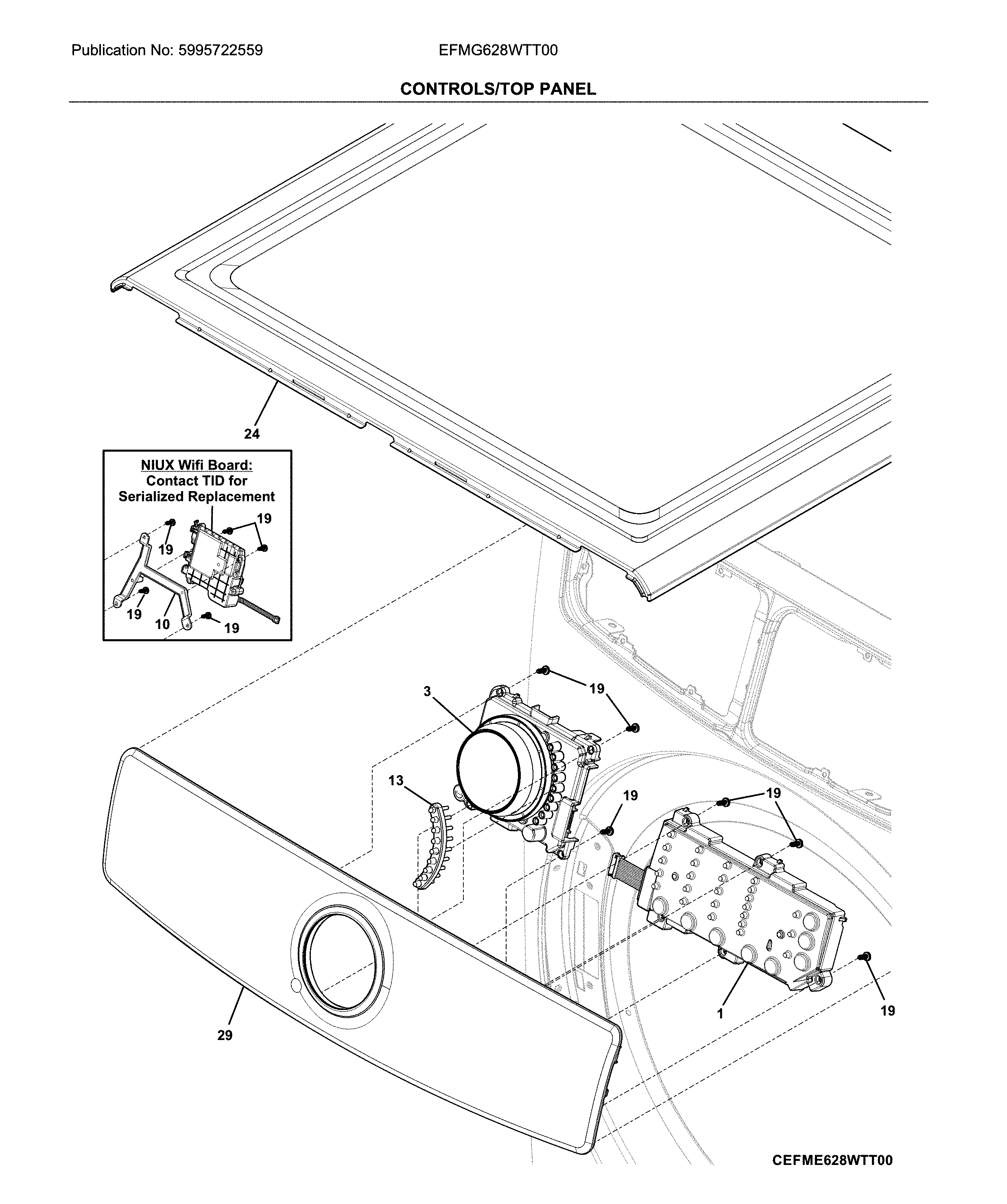 Controls/top panel