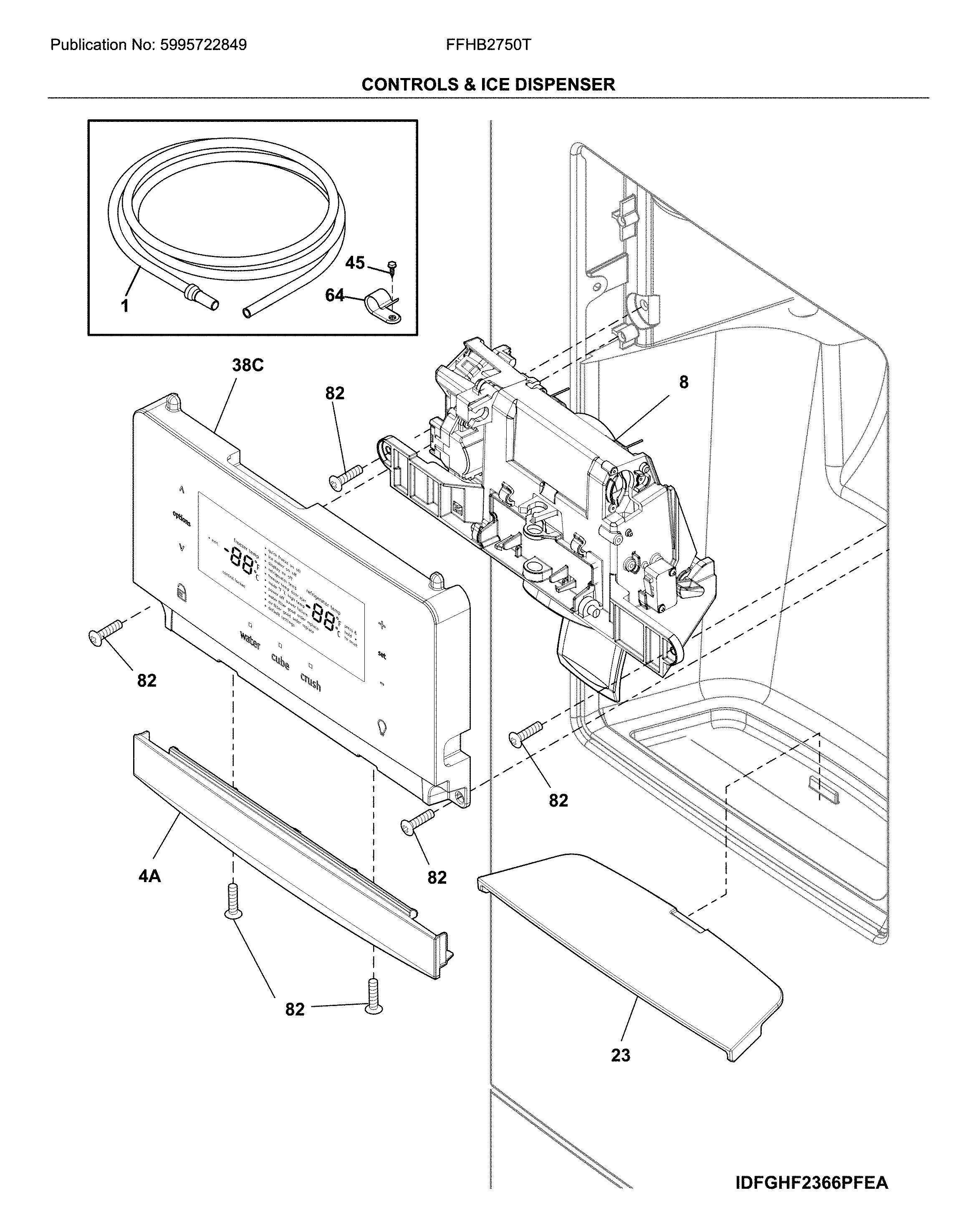 CONTROLS & ICE DISPENSER