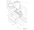 Frigidaire FFHB2750TP0 controls & ice dispenser diagram
