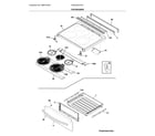 Frigidaire CGEH3047VFC top/drawer diagram