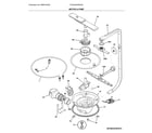 Frigidaire FGCD2444SA3A motor & pump diagram