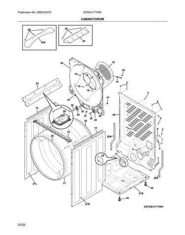 Cabinet/drum