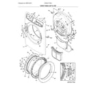 Electrolux EFDE317TIW3 front panel/lint filter diagram