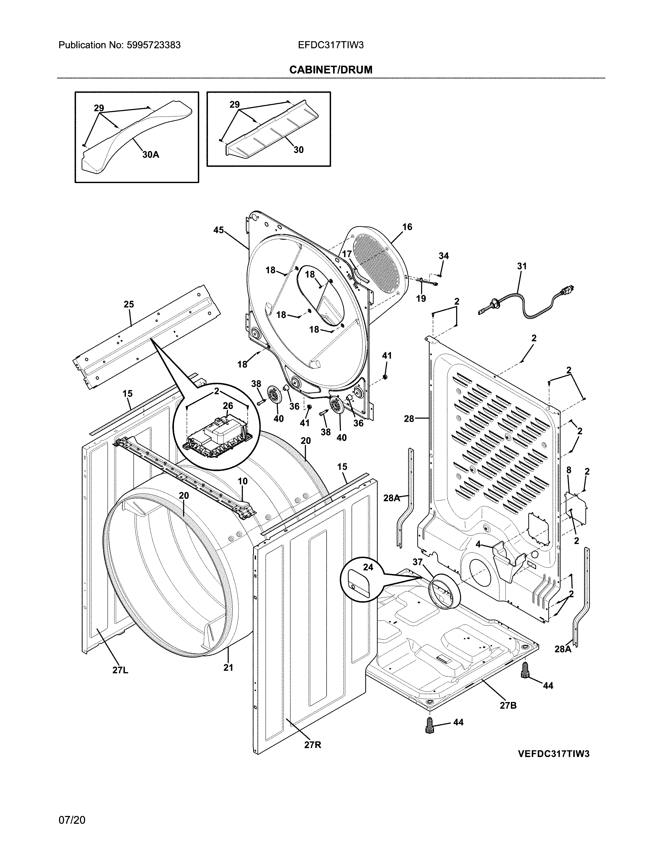 Cabinet/drum