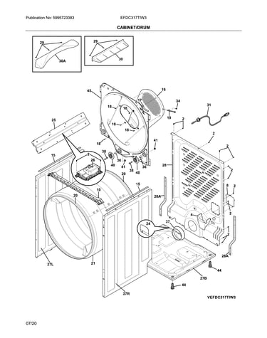 Cabinet/drum