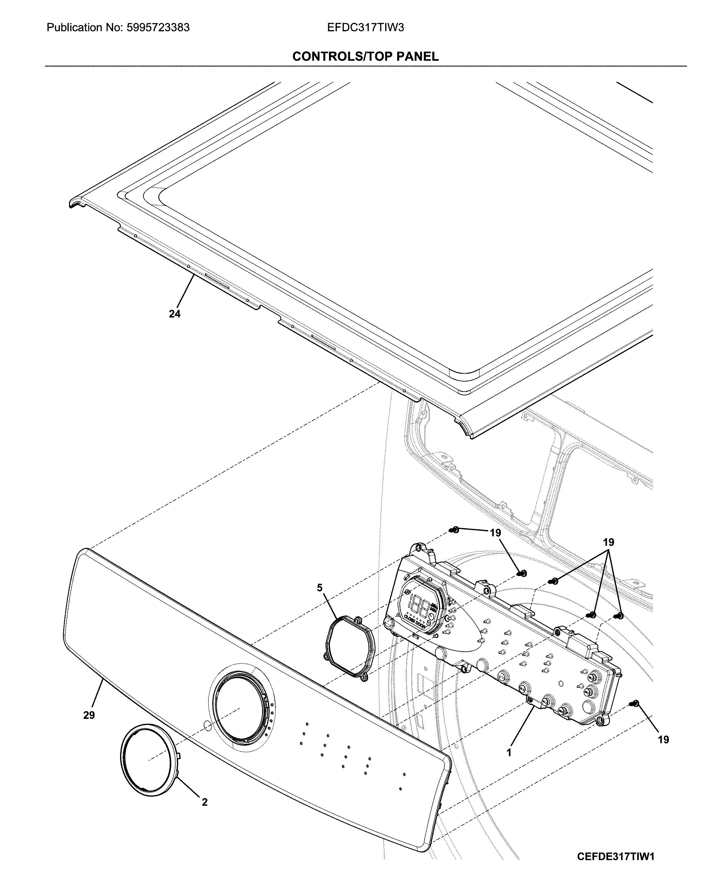 Controls/top panel