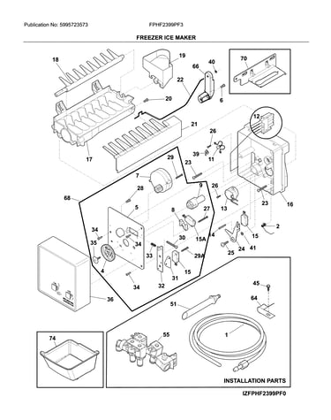 Freezer icemaker
