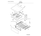 Frigidaire FCRE3052ABD top/drawer diagram