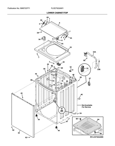 Lower cabinet/top
