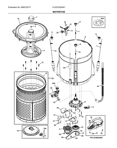 Motor/tub