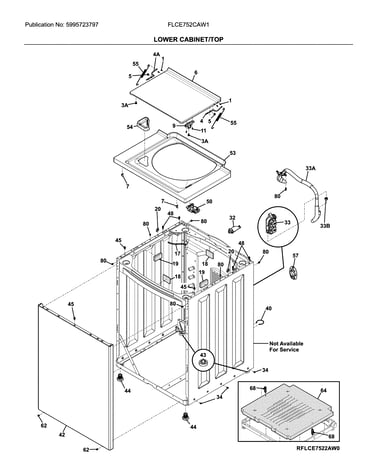 Lower cabinet/top