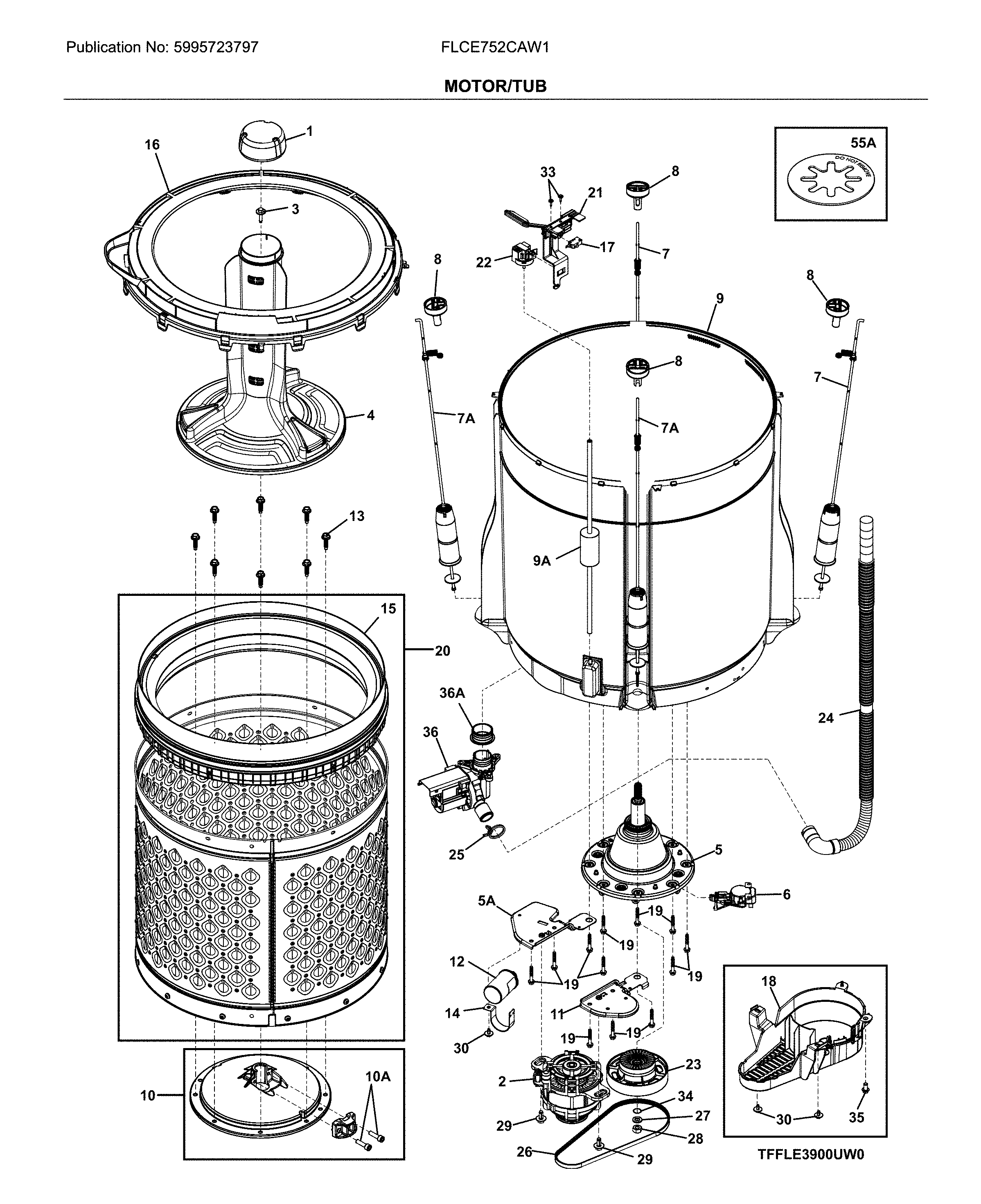 Motor/tub