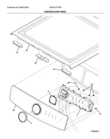 Controls/top panel