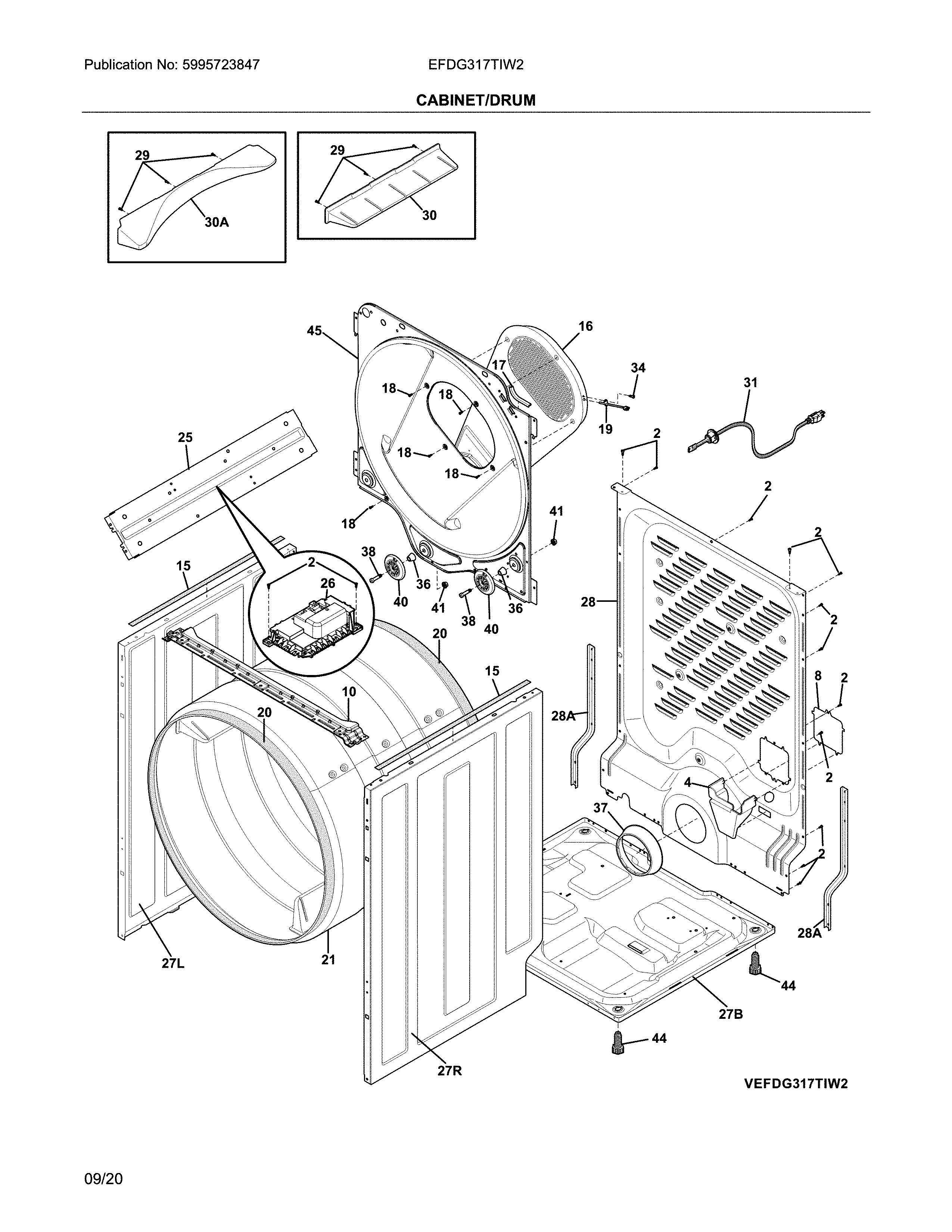 Cabinet/drum