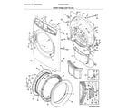 Electrolux EFMG427UIW0 front panel/lint filter diagram