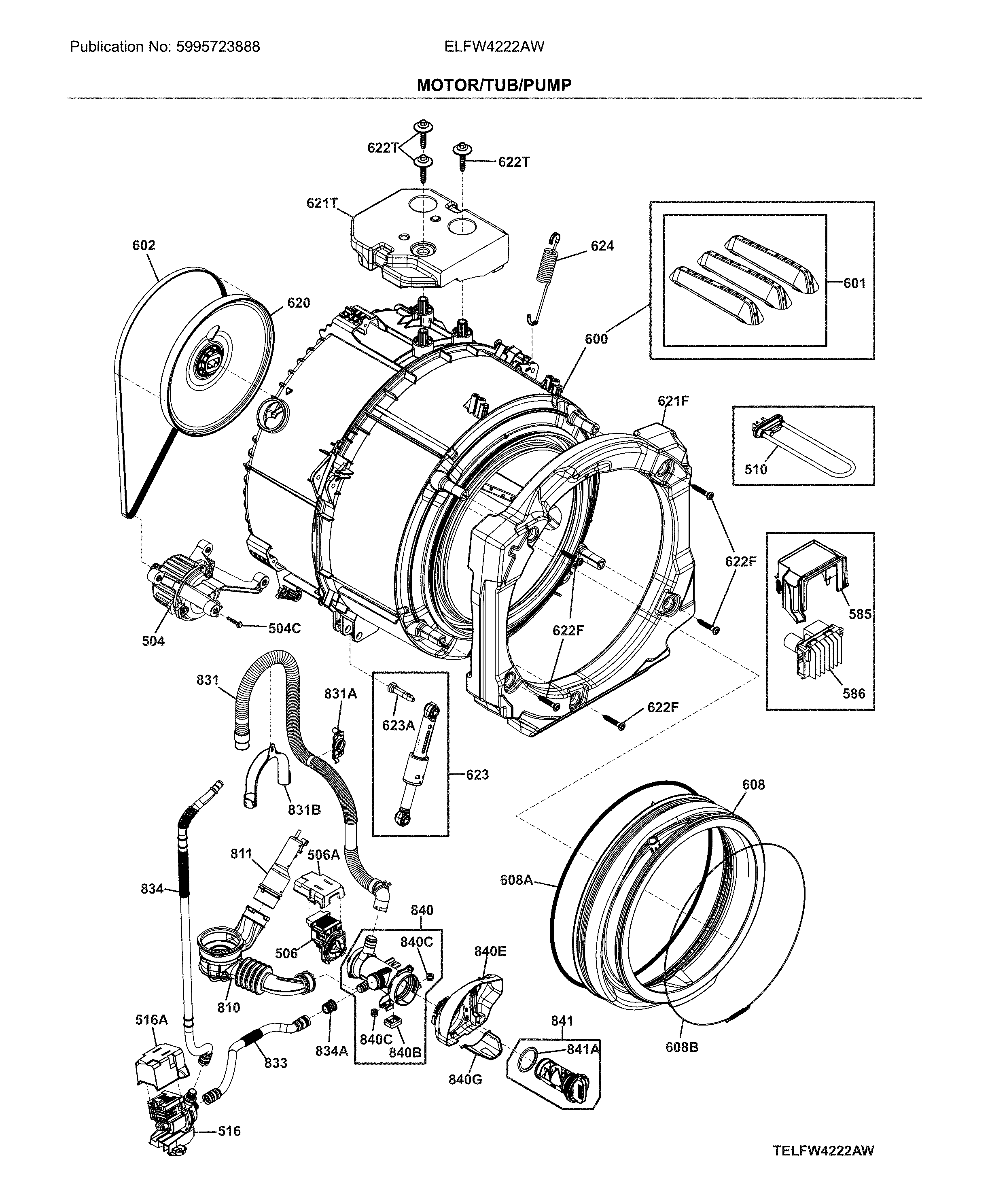 Motor/tub/pump