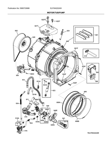 Motor/tub/pump