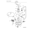 Frigidaire FFID2426TW3A motor & pump diagram